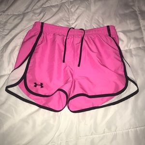 pink under armour shorts